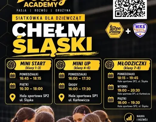 BeeVolley Academy zaprasza dziewczęta z Chełmu Śląskiego na treningi siatkówki