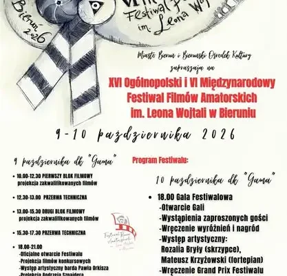 Festiwal Filmów Amatorskich im. Leona Wojtali w Bieruniu – start już w piątek