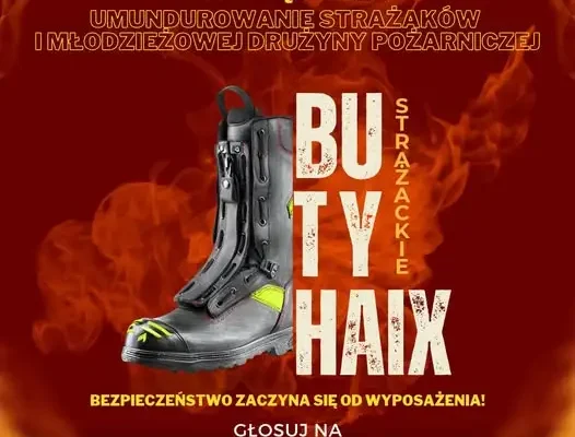 Lędziny: Strażacy walczą o specjalistyczne obuwie bojowe w Budżecie Obywatelskim