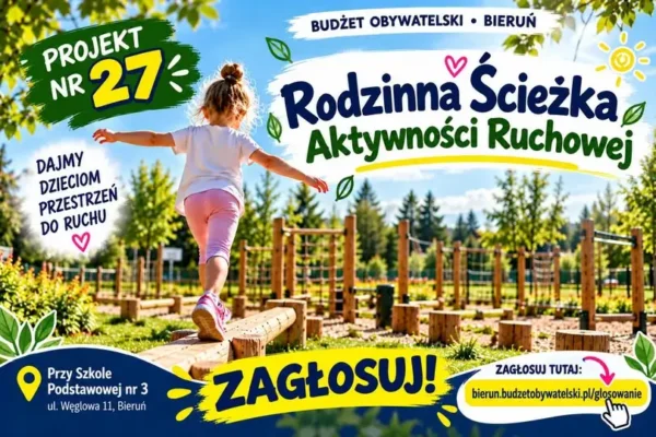 Bieruń: Rodzinna Ścieżka Aktywności Ruchowej przy Szkole Podstawowej nr 3 – Projekt nr 27