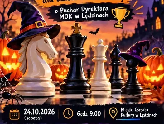 Halloweenowy turniej szachowy o Puchar Dyrektora MOK w Lędzinach