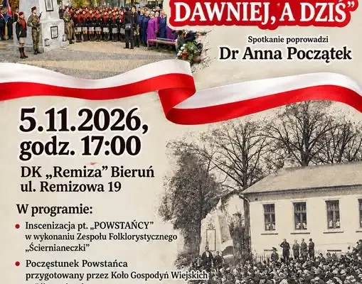 Bieruń: patriotyczne spotkanie w DK „Remiza” – inscenizacja i rękodzieło