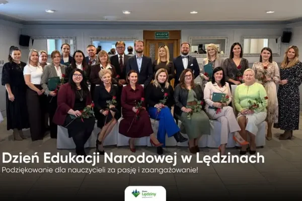 Dzień Edukacji Narodowej w Lędzinach. Burmistrz Marcin Majer nagrodził nauczycieli i dyrektorów