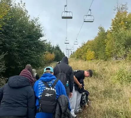 Uczniowie z Golawca zdobyli Korbielów i Halę Miziową
