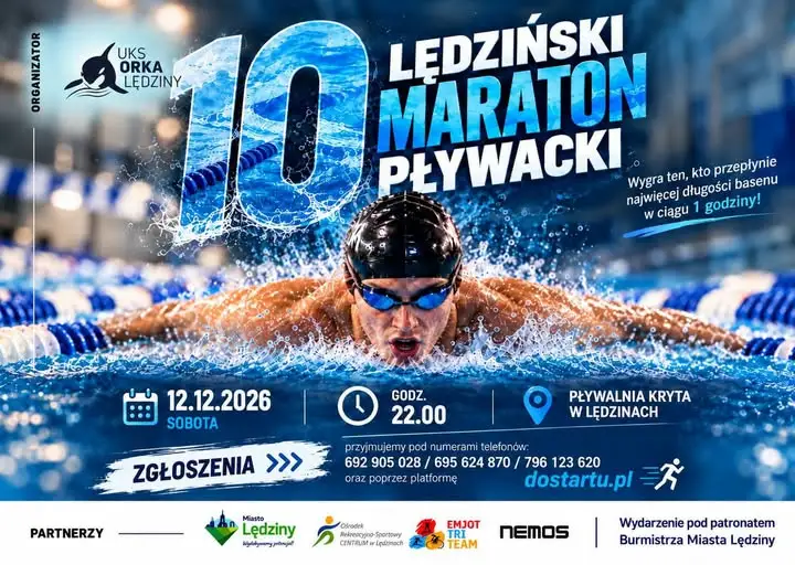 10. Nocny Maraton Pływacki w Lędzinach – zapisy trwają