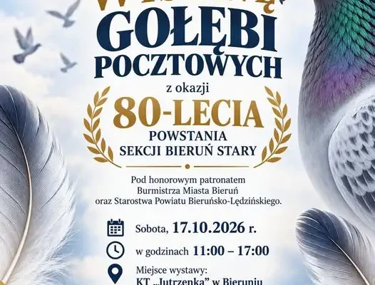 Wystawa gołębi pocztowych w Bieruniu – świętowanie 80-lecia sekcji