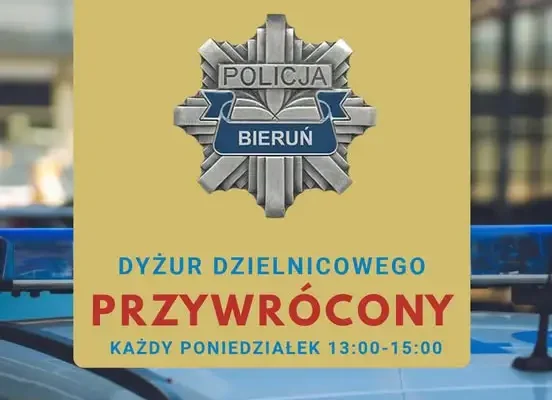 Dzielnicowy w Imielinie wznawia stacjonarne dyżury w urzędzie miasta