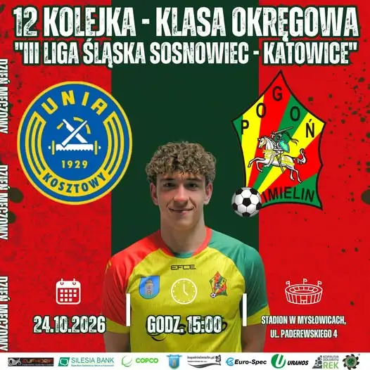 Derby w Mysłowicach: LKS Unia Kosztowy podejmie LKS Pogoń Imielin