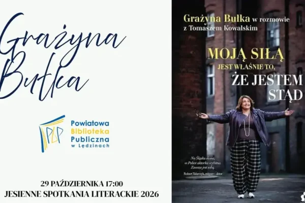 Grażyna Bułka w Lędzinach – spotkanie z aktorką w bibliotece