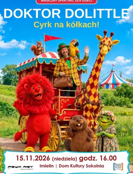 Doktor Dolittle w Imielinie – magiczny spektakl dla dzieci już 15 listopada