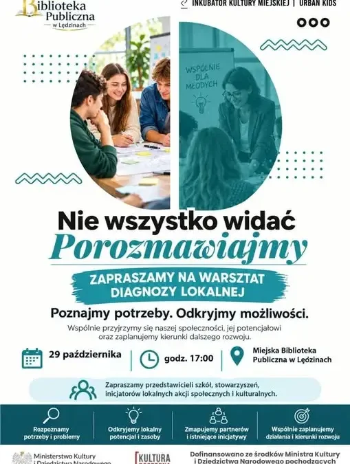 Lędziny: warsztat diagnozy lokalnej o potrzebach dzieci i młodzieży