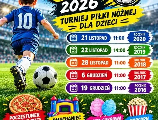 RAFEX CUP 2026 w Bojszowach – zapisy na halowy turniej dla dzieci