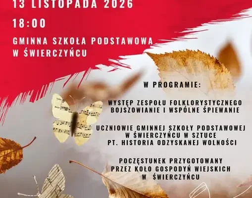 Gminna Wieczornica w Bojszowach – jesienne spotkanie z historią i pieśnią patriotyczną