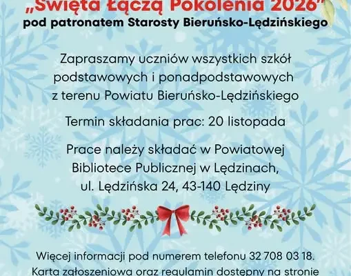 Powiatowy Konkurs Plastyczny „Święta Łączą Pokolenia 2026” – zaproszenie dla uczniów